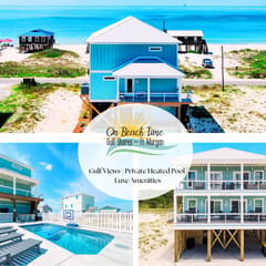 On Beach Time" | Luxury "Almost Beachfront" Home, Panoramic Gulf Views, Private Heated Pool