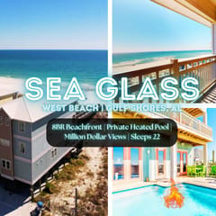 Sea Glass" | 8 BR Luxury Beachfront Home*Private Pool*Stunning Views*Sleeps 22